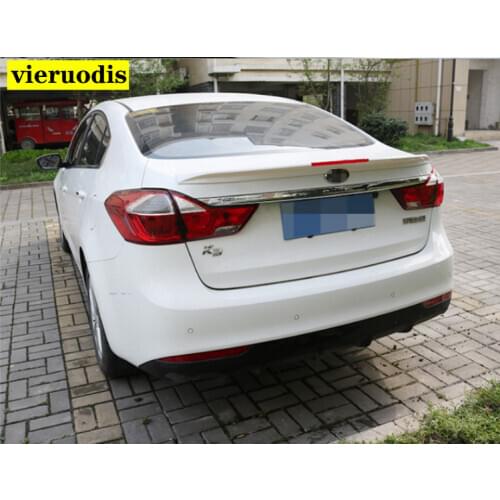 For KIA FORTE K3 Spoiler 2016-2019 K3 Cerato spoiler High Quality ABS Material Car Rear Wing Primer Color Rear Spoiler