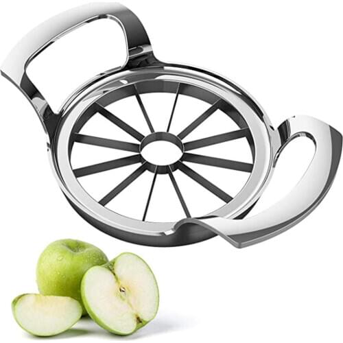 High Quality 12-Blade Extra Large apple Cutter Slicer,Stainless Steel Ultra-Sharp Fruit Corer Slicer Tools Kitchen Accessories