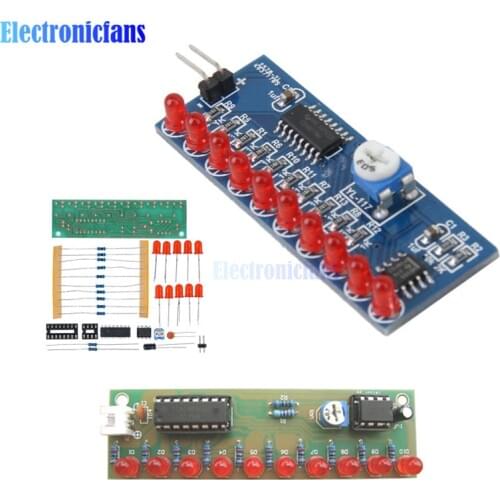 Light Water Flowing Light LED Flashing Lights DIY Kit Strobe NE555 + CD4017 Electronic Practice Learning Kits Suite Parts Gift