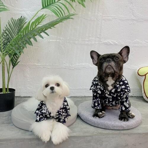 Pet Sweater Shirt Dog Autumn Winter Cotton Clothes Law Fighting Corgi Schnauzer Small Medium-Sized Dog Clothing To Keep Warm