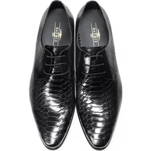 Flat Men Genuine Wingtip Leather Oxford Shoes Retro Dress Shoes For Male Lace Up Party Wedding Derby Formal Shoes Size 44
