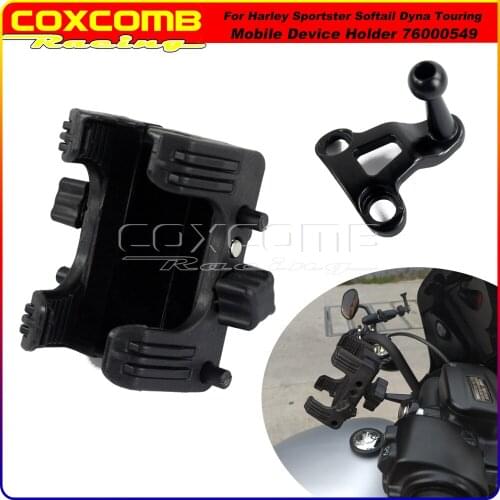 Universal Handlebar Clutch Mount Cell Phone Device Holder Support 76000537 76000549 Phone Carrier Stand for Harley Sportster XL