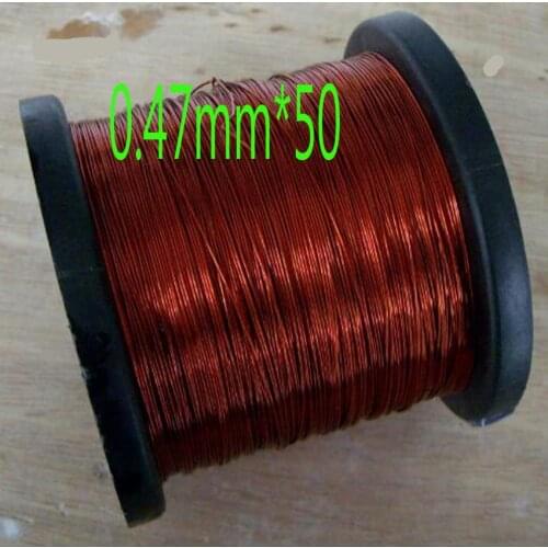 Cltgxdd 0.47mm*50 QZY-2-130 High temperature Wire Magnet Wire 50m Enameled wire Magnetic Coil Winding Item specifics