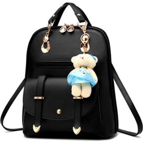 Female Bag New Luxury Handbags Women Bags Designer Fashion Ladies Pu Leather Backpack Student Casual Backpack College Wind Bags