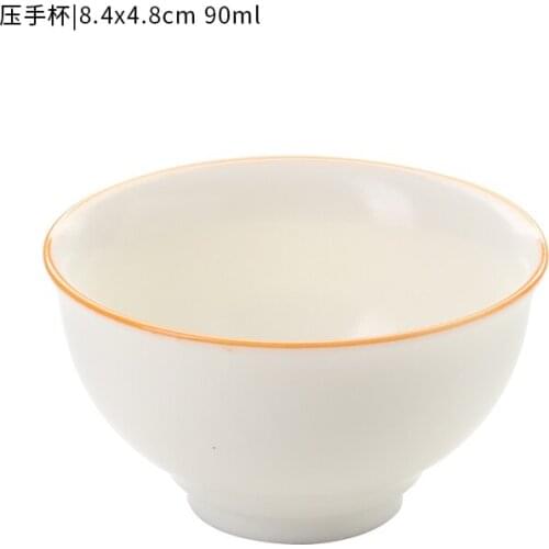 1PCS Dehua porcelain Porcelain Cone Teacup Anti Scaling Hand-Painted Ceramic Tea Bowl Travel Meditation Cup Chinese Tea set 70ml