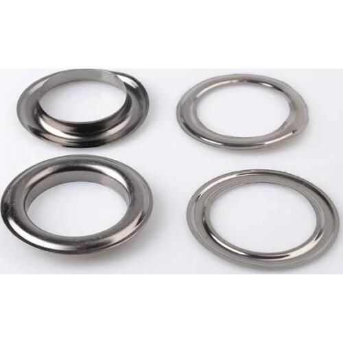 100pc. Large #12 (1.5" Hole) Silver Curtain Grommets with Washers