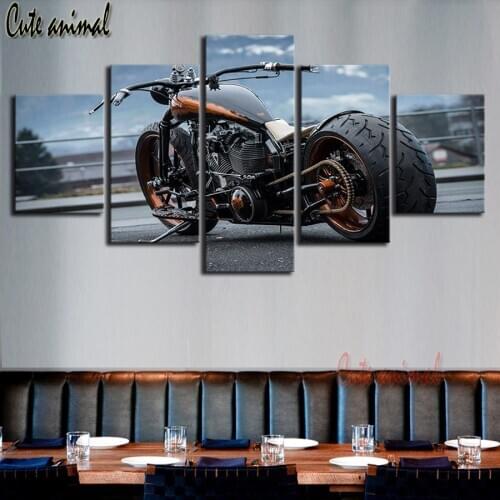 5 Pcs Luxury Retro Motorcycle diamond painting diamond mosaic 5d diy diamant painting full square/round diamond embroidery sale