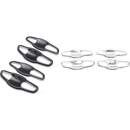 8PCS for Honda CR-V CRV 2017-2021 Exterior Door Handle Bowl Cover Trim Protector Mlolding Accessories