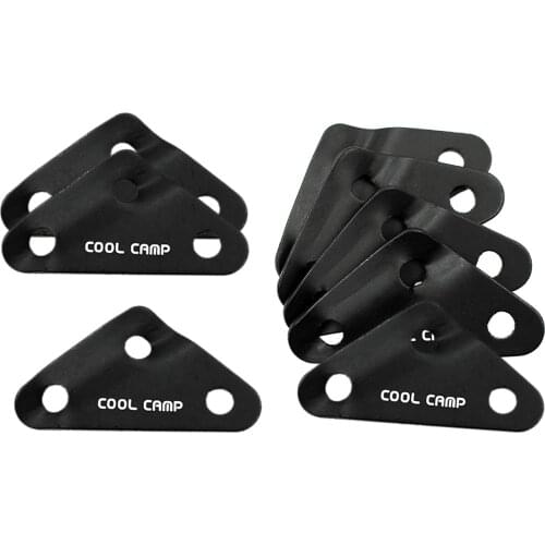 8 Pack Aluminium Alloy Guy Line Cord Adjusters Guide Tensioner Bent Runner Wind Rope Buckle for Tent Camping Outdoor Activity