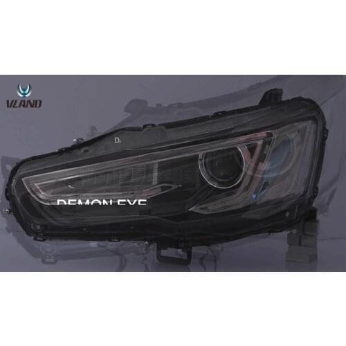 Vland Plug and play car accessories head lamplight LED 2008-2017 EVO/X EX headlights For Mitsubishi Lancer