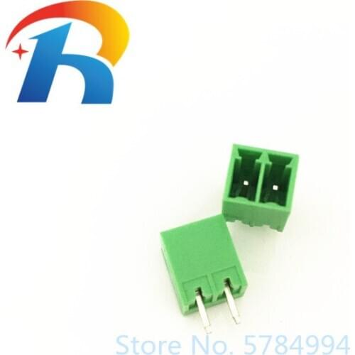 Free shipping 50PCS KF2EDG-3.5-2P KF15EDGV 3.5 mm 2PIN PCB connector Plug-in pcb terminal block straight pin type