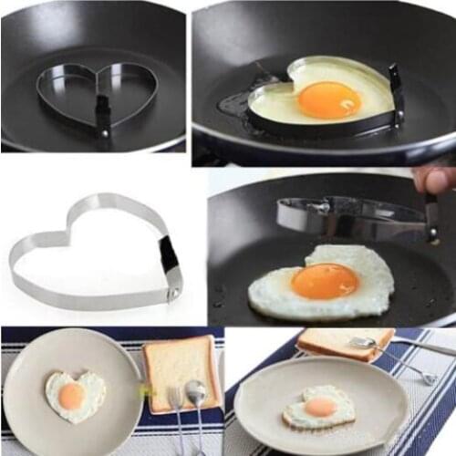 Free Shipping Stainless Steel Fried Egg Mold Pancake Mold Kitchen Tool Pancake Rings Cooking Egg Mold [N1034]