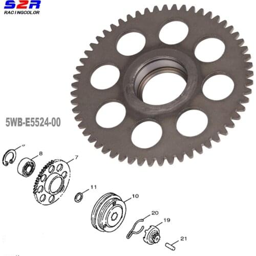 Large Starter Gear Wheel for YAMAHA JOG XC FC FORCE 100 JOG100 XC100 FC100 FORCEX100 Motorcycle Accessories 5WB-E5524-00