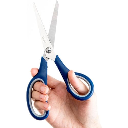 1pc Deli Stainless Steel Big Scissors Business Office Home Tailor Scissor Kitchen Cutter DIY Paper Cutting Tool Stationery