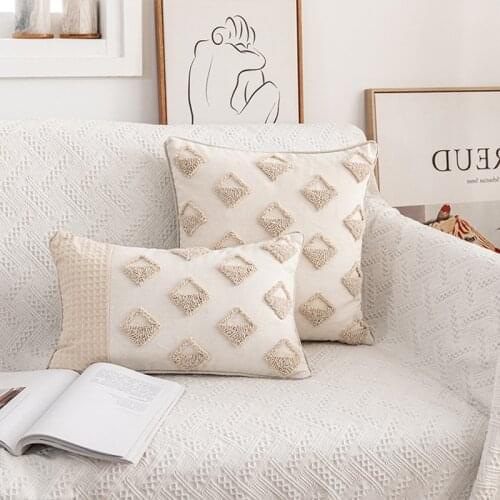 Home Decor Cushion Cover Tufted Pillow Cover 45x45cm/30x50cm Pillow Case For Sofa Bed Chair Living Room Bed Room