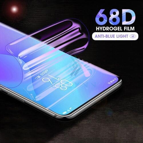 68D Curved Anti Blue Light Hydrogel Film For Xiaomi Redmi Note 5 6 7 8 9 8T Pro Mi A Lite 9T Full Screen Protection For Poco F1