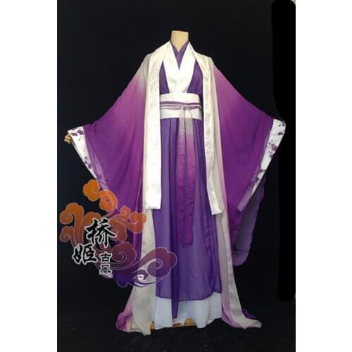 Jiang Cheng Cosplay Costume Anime MO DAO ZU SHI Cosplay Han Fu Outfit Grandmaster of Demonic Cultivation Costume Full Set
