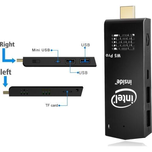 W5 PRO T5 MINI PC 2GB DDR3L 32GB EMMC for Windows 10 1000Mbps LAN