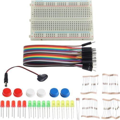 Electronic Starter Kit Mini Breadboard LED Jumper Wire Tested for Arduino UNO R3