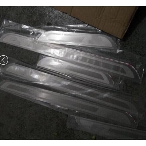 Stainless steel door sill strip welcome pedal for VW BORO MAGOTAN Passat CC R Line B6 MK5 MK6 JETTA POLO Golf 6
