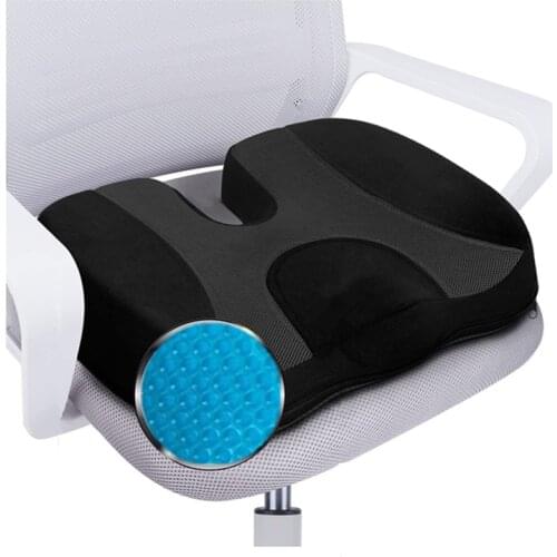 Comfort New Gel Sponge Cushion Memory Foam Seat Cushion Anti-Haemorrhoids U-shaped Cushion For Office Chair Car Seat Cushion
