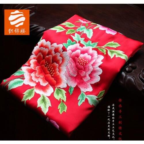 Brocade house pure handmade embroidery silk silk embroidered scarf female silk scarf air conditioning shawl