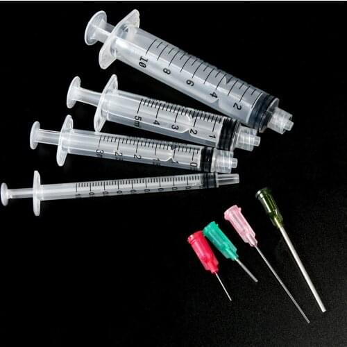 4Pcs Syringes with 4pcs 14G-25G Blunt Tip Needles for Industrial Dispensing Syringe Epoxy Resin Kits