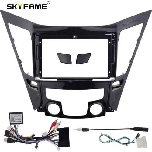 SKYFAME Car Frame Cable Canbus For HYUNDAI SONATA 8 2011-2014 Screen Dask Kit Fascia Frame
