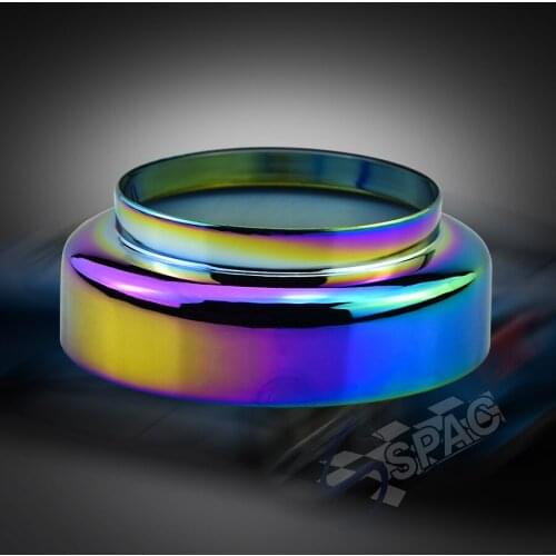 Universal Car Racing Steering Wheel Quick Release Hub Adapter Cap Burnt Titanium Boss Kit Cover