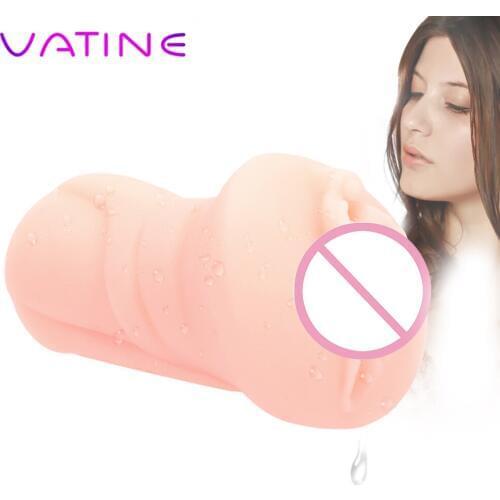 VATINE Male Masturbation Portable 4D Realistic Vagina Soft Tight Pussy Male Aircraft Cup