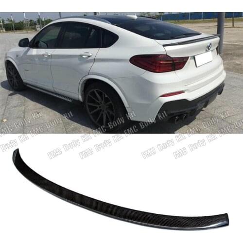 High Quality Carbon Fiber Rear Tail Wing Trunk Lip Spoiler For BMW X4 F26 2014 2015 2016 2017 2018