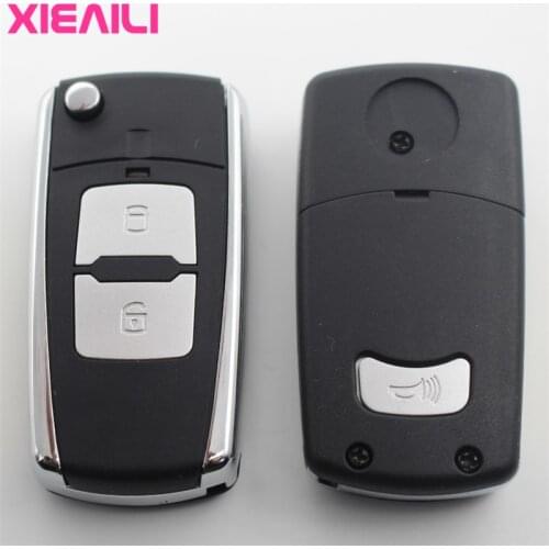 XIEAILI OEM 3Button Modified Flip Folding Remote Key Case Shell For Hyundai Tucson/Santa Fe For Kia Soul Key Fob Case S164