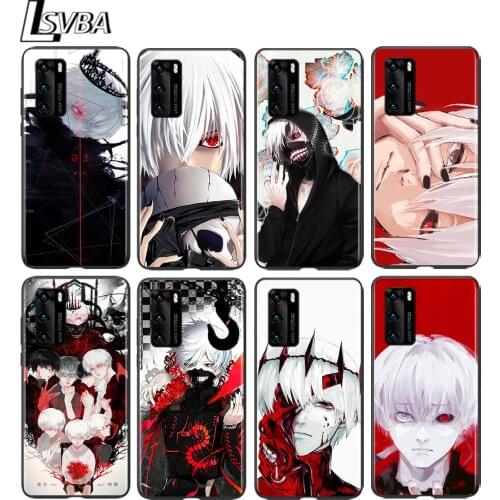 Japanese Tokyo Ghoul for Huawei P50 P40 P30 P20 P10 Pro Lite E Plus 4G 5G P9 P8 Lite P Smart Z S Soft Black Phone Case