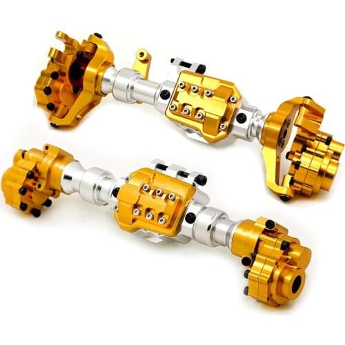 Rear+Front Portal Axle Housing for 1/10 RC Crawler Traxxas TRX-4 Defender Bronco G500 Metal Upgrade Parts