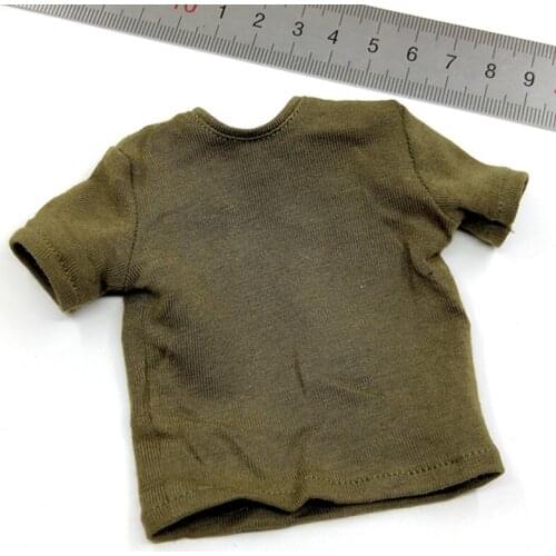 In Stock For Sale 1/6th Green Short Sleeves Shirt Can Suit For Mostly 12inch Doll Action Accessories