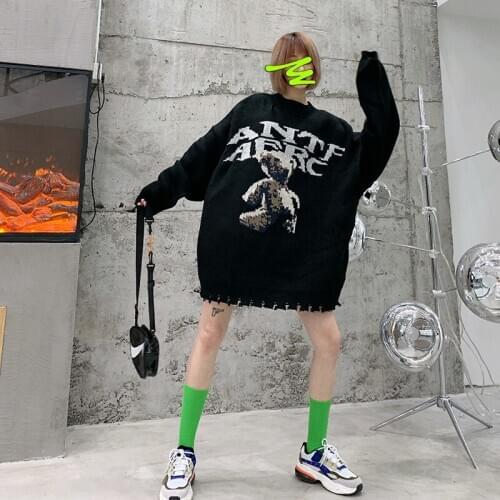 LEOSOXS Pile hosiery woman autumn/winter color tide tube socks ins Korean version of street web celebrity black socks recommende