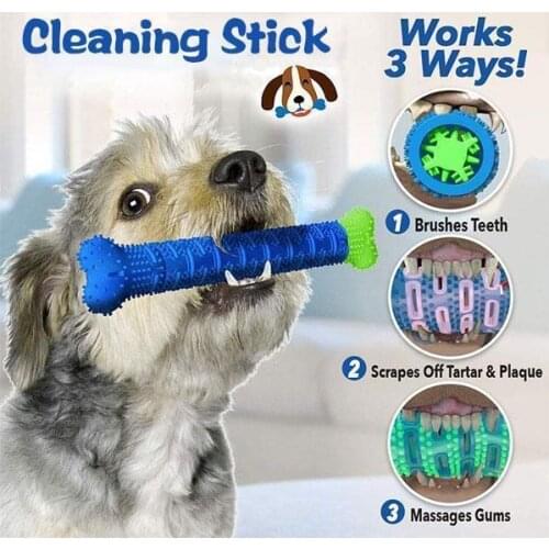 Toothbrush Dog Toothbrush and Dog Toy Stick trainging Dog Chew Toy Dogs Toothbrush Doggy Puppy Dental Care Dog Pet Puppies