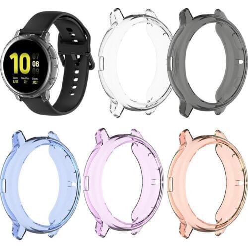 44mm Clear TPU Protective Cover Case for Samsung Galaxy Watch Active 2 Scratchproof Smart Watch Protector for Galaxy Active 2