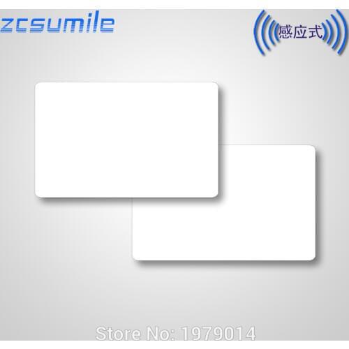 5 pcs/lot IC+ID Dual RFID Card TK4100&FM11RF08 chips Composite Card 125khz RFID and 13.56mhz smart bank white cards