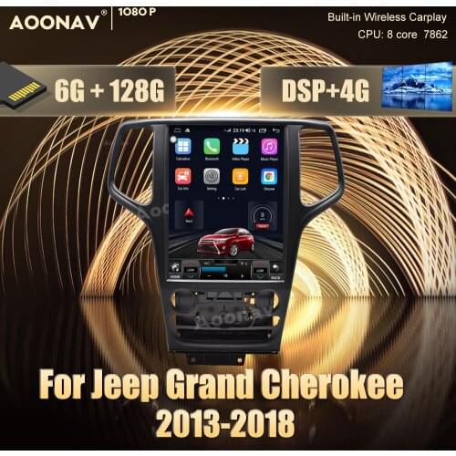 2 din Android 10.0 car radio For Jeep Grand Cherokee 2013-2018 car stereo auto radio GPS navigator Video Audio Radio Head Unit