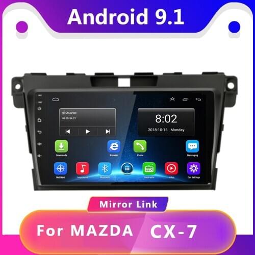 Android 9.1Car Radio Multimedia noDVD 2 din Video Player Navigation GPS For Mazda Cx-7 cx7 cx 7 2008 2009 2010 2012 2013-2015