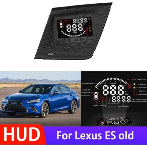 Car HUD Head Up Display Digital Speedometer For Lexus ES old Driving Sn OBD Data Projector Windshield Safe Driving Screen