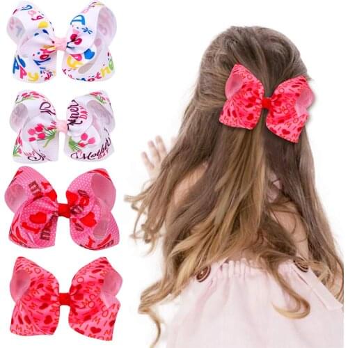 Boutique Handmade Colorful Ribbon Grosgrain Hair Bow With Clips For Girls Hair Clips Hairpins Barrettes Hair Accessories