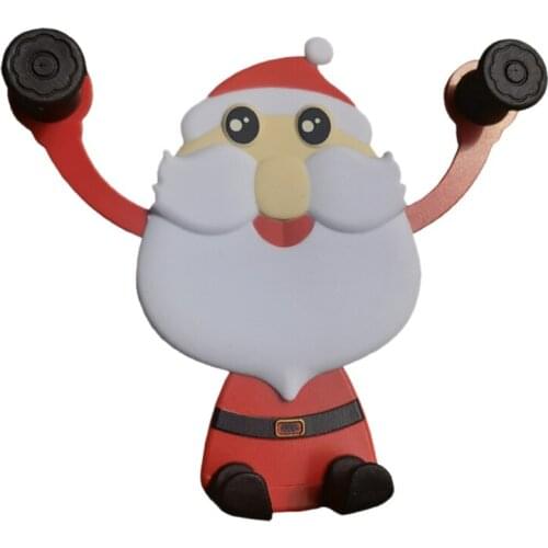 Christmas Santa Claus Pattern Car Phone Holder Air Outlet Mobile Phone Holder Mount Gravity Bracket Accessories