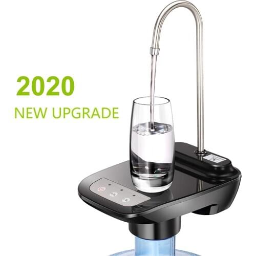 1 Set Electric Drinking Water Pumps Portable Black Automatic Water Dispenser for Home/ Office/ Camping Fits for 2-5 Gal Bottle