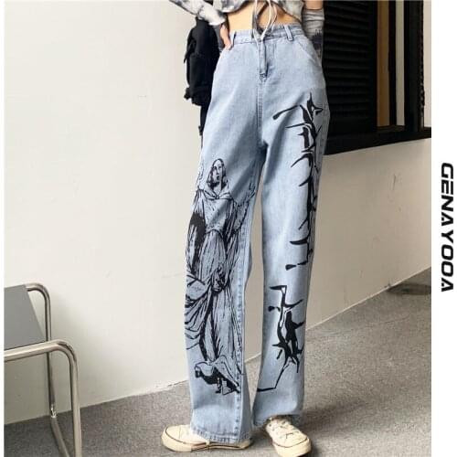 Genayooa Womens Boyfriend Jeans