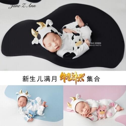 Newborn children ox costume clothes photography props cow year baby studio shooting shoot clothing theme