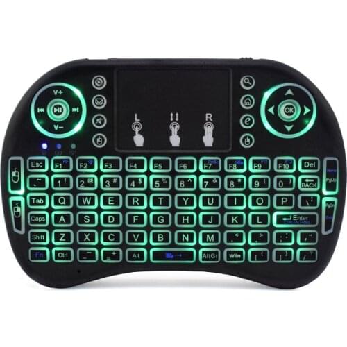Backlight mini keyboard i8 with Touchpad air mouse Russian english spanish arabic Remote control for computer Android TV BOX