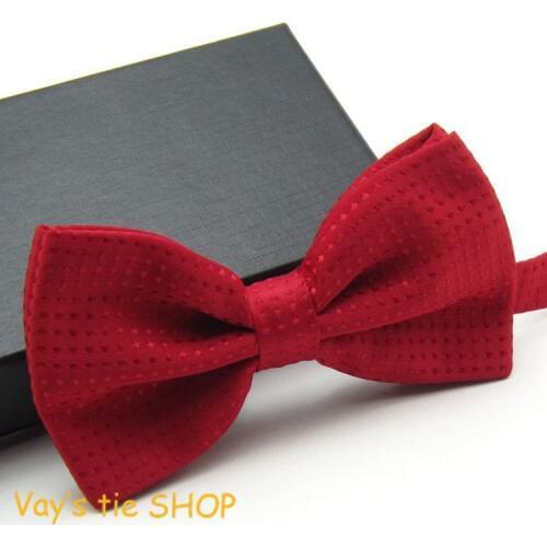 Mens Noeud Papillon Classic Male Fashion Dull Jacquard New Red Dots Leisure Bowties Wedding Tuxedo Party Bow Ties