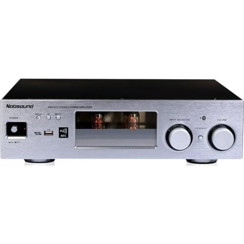 NEW Silver / Black PM5 80W+80W Tube stereo Amplifier Home theater amplifier Support for Bluetooth, NFC / 6N3 pre-class